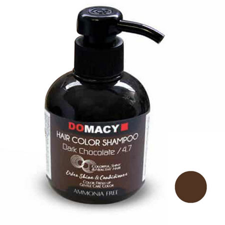 شامپو رنگساژ دوماسی حجم 300 میلی لیتر رنگ قهوه ای شکلاتی