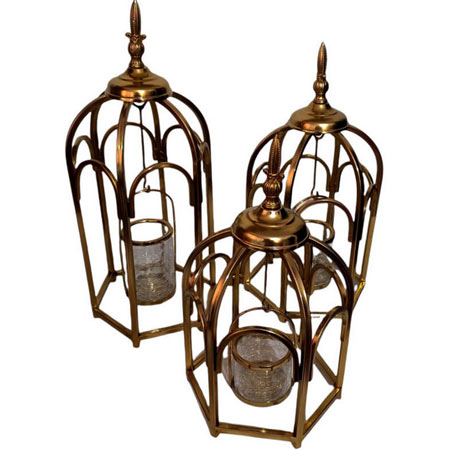 فانوس تزیینی مدل کنار سالنی مجموعه 3 عددی