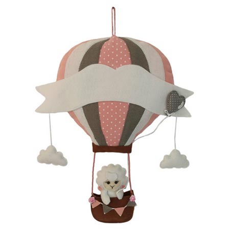 آویز تزئینی اتاق کودک مدل بالن گوسفند