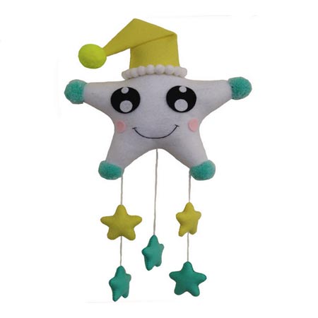 آویز تزئینی اتاق کودک نمدی مدل ستاره