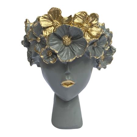 گلدان دکوری پلی استر مدل گلوریا 2