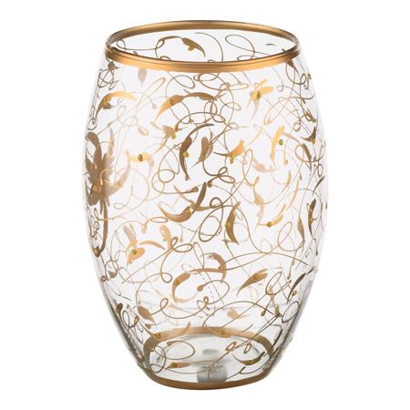 گلدان دکوری شیشه ای مدل L60