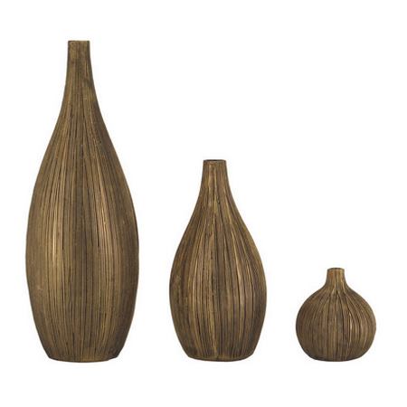 گلدان دکوری کوزه ای مجموعه 3 عددی پلی استر