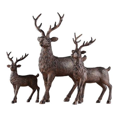 مجسمه طرح گوزن مدل دکوریما مجموعه 3 عددی