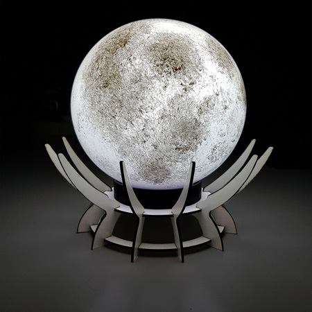 آباژور رومیزی طرح مروارید مدل کره ماه