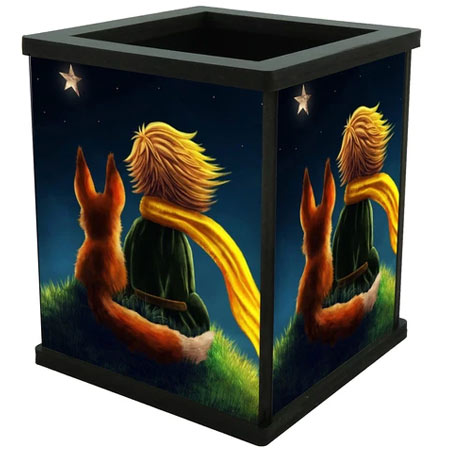 جامدادی رومیزی طرح شازده کوچولو جنس چوب