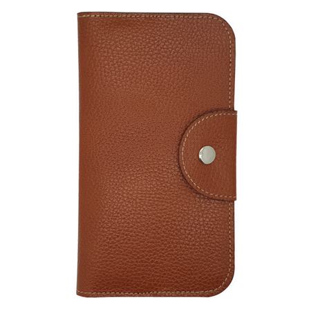 کیف پول چرم طبیعی دیاکو مدل کتی دکمه ای