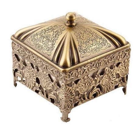 قندان فلزی مدل دیانا طرح برنجی شیک و مجلسی