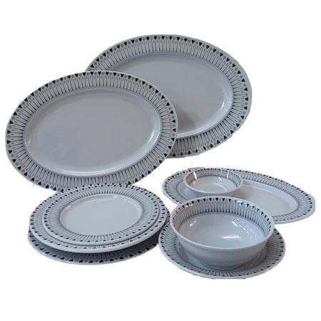 سرویس غذاخوری 26 پارچه ملامین مدل گرد شش نفره