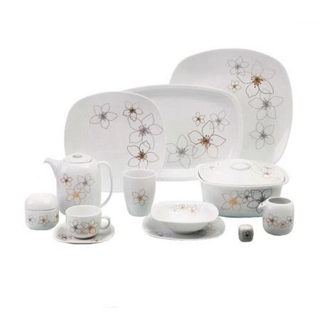 سرویس غذاخوری 98 پارچه چینی زرین ایران مدل آمیتیس درجه یک