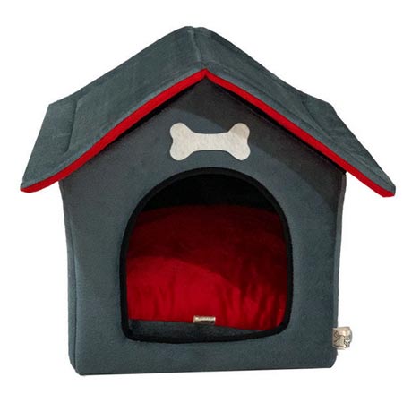 جای خواب سگ و گربه طرح کلبه کد K-115