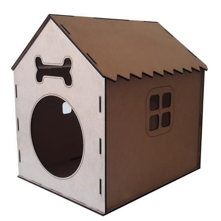 لانه سگ و گربه ام دی اف طرح کلبه مدل LAN-1