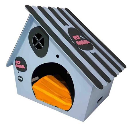 لانه سگ و گربه ام دی اف کلبه ای مدل dh 8010