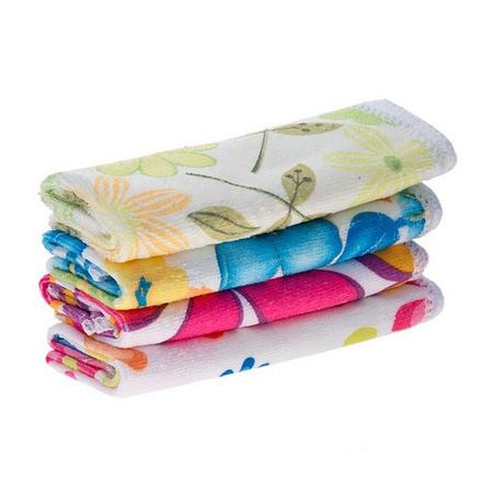 دستمال آشپزخانه میکروفایبر دلفین بسته 4 عددی