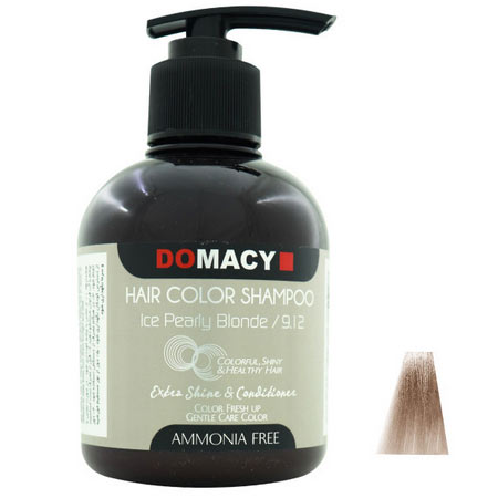 شامپو رنگساژ دوماسی حجم 300 میلی لیتر رنگ بلوند یخی مرواریدی