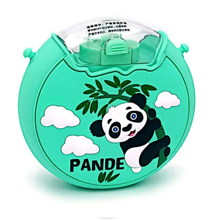 قمقمه کودک نی دار دوناتی طرح پاندا گنجایش 400 میلی لیتر