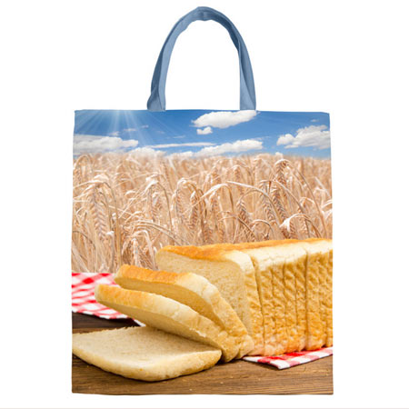 کیسه نان مدل دو رو طرح دار با پارچه هازان درجه یک زیپ دار