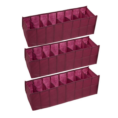 نظم دهنده کشو جنس پارچه مجموعه 3 عددی