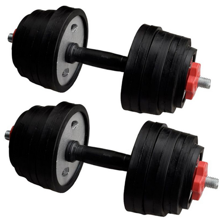 دمبل قابل تنظیم مدل A2 وزن 10 کیلوگرمی بسته 2 عددی