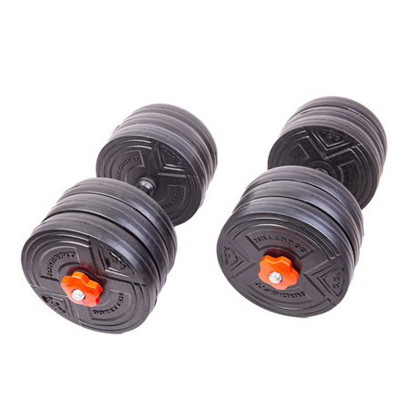دمبل رادیس فیت روکش دار وزن 15 کیلوگرمی بسته دو عددی