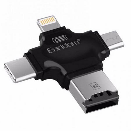 کارت خوان چندکاره ارلدام ورودی micro SD مدل ET-OT20