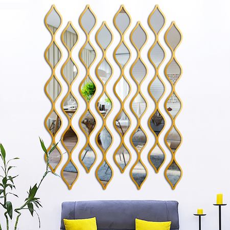 آینه دکوراتیو النسی طرح ریسه مدل PM 006