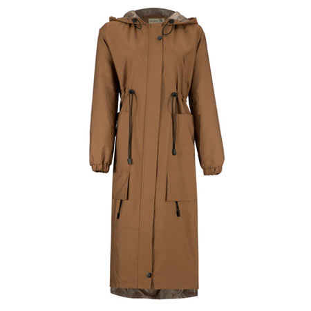 بارانی زنانه السانا مدل رابو جنس پلی استر قد بلند