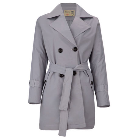 بارانی زنانه السانا مدل آیماه قد کوتاه روی زانو جنس پلی استر