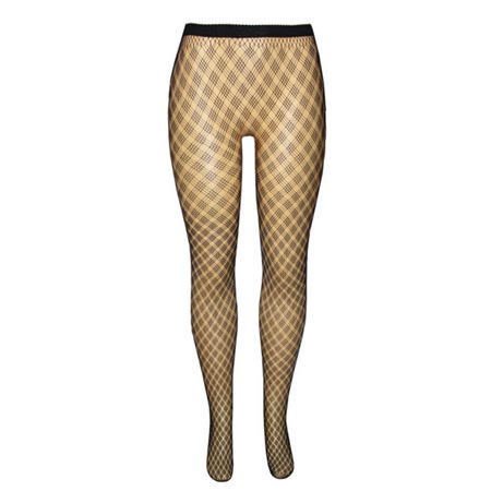 جوراب شلواری زنانه اکسلنس طرح شطرنجی اسپاندکس توری 4 لوزی