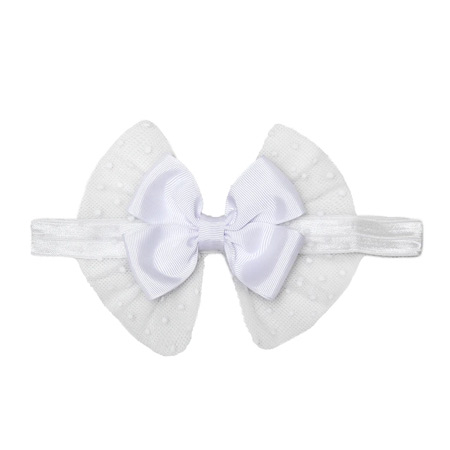 هدبند نوزادی فاباکا جنس پلی استر پاپیون دار