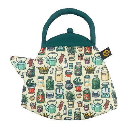 رو قوری سیی مدل کتری آشپزخانه جنس ویسکوز و کتان