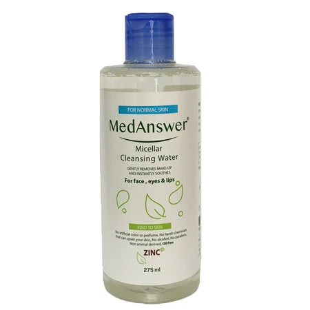 محلول پاک کننده آرایش صورت مدانسر مدل میسلار واتر