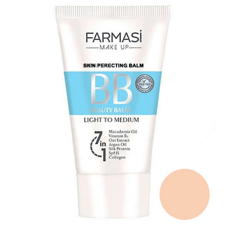 کرم پودر BB فارماسی ترکیه ای شماره ۲ حجم ۵۰ میلی لیتر دارای SPF15