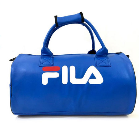 ساک ورزشی طرح فیلا جنس چرم مصنوعی ظرفیت وزنی ۸ کیلوگرم