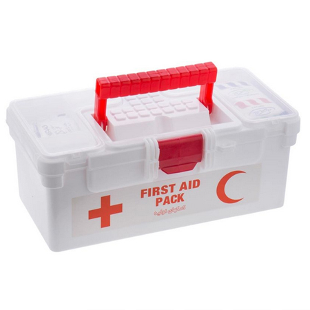 جعبه کمک های اولیه دو طبقه‌ پلاستیکی