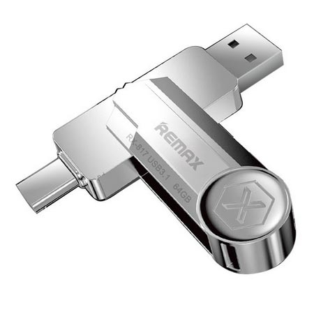 فلش مموری ریمکس استیل مدل RX-817 ظرفیت 64 گیگابایت