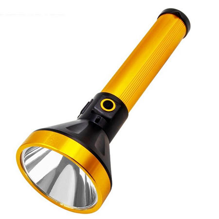 چراغ قوه دستی طلایی با نور مهتابی مدل 8812