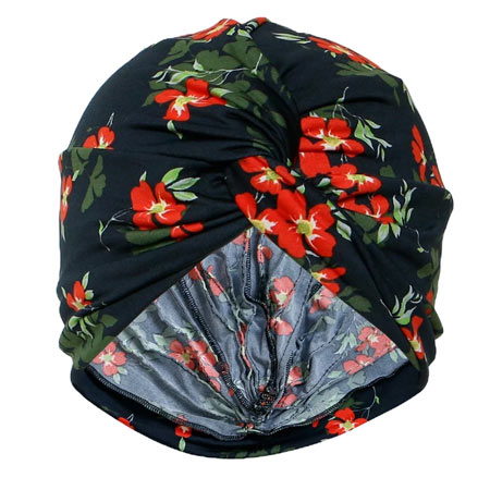 توربان طرح گلدار جنس پارچه ریون