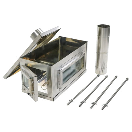 بخاری هیزمی تاشو جنس ورق استیل مدل BT001