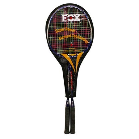 راکت بدمینتون فاکس مدل Super Power بسته 2 عددی گریپ لاستیکی