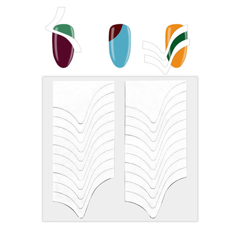 برچسب یا استیکر فرنچ ناخن رنگ سفید