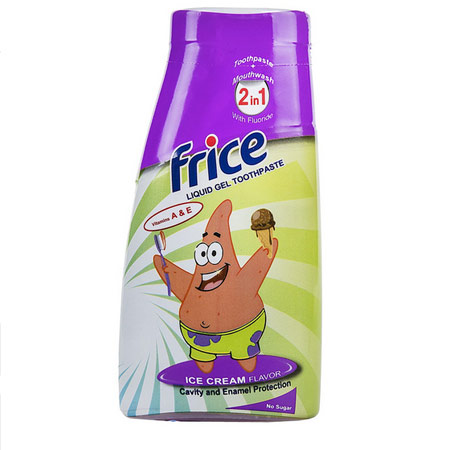 خمیردندان ژل مایع کودک فریس با عصاره بستنی مقدار 100 گرم