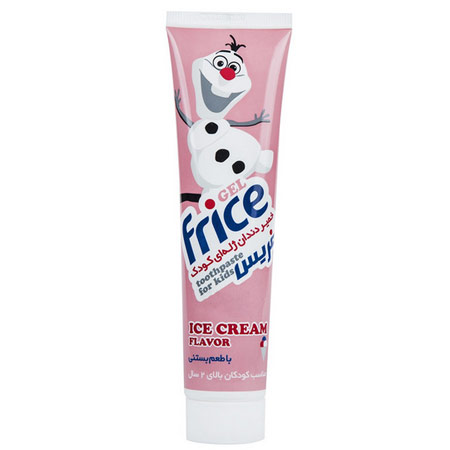خمیردندان ژله ای کودک فریس طعم بستنی مقدار 70 گرم