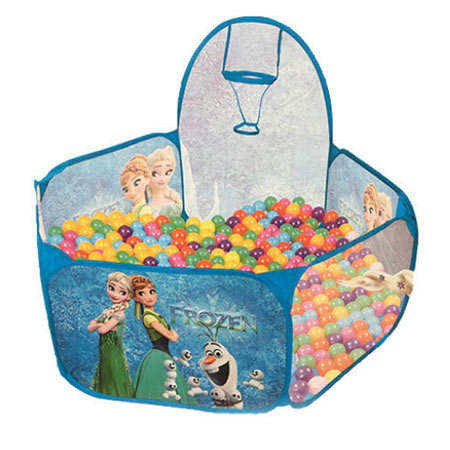 استخر توپ دخترانه مدل فروزن با سبد بسکتبال به همراه توپ