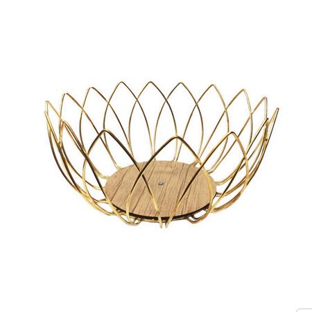 ظرف میوه خوری فلزی طرح هندسی خورشیدی