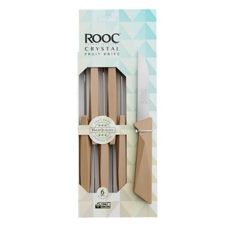 چاقو میوه خوری روک مدل کریستال مجموعه شش عددی