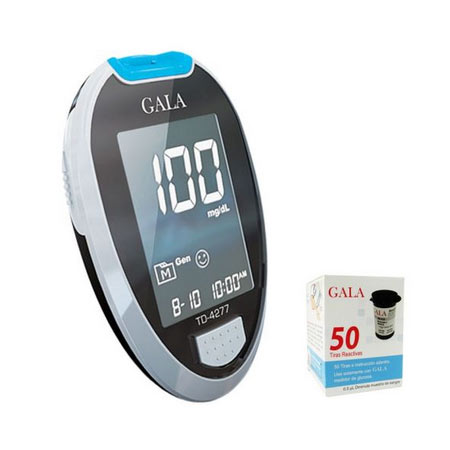 دستگاه تست قند خون گالا مدل TD4277 به همراه یک بسته نوار 50 عددی