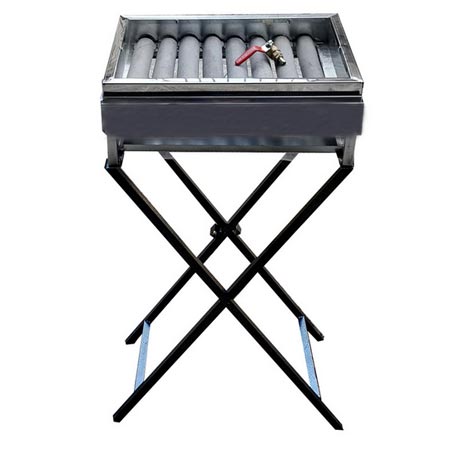 کباب پز گازی استیل پایه دار جمع شو