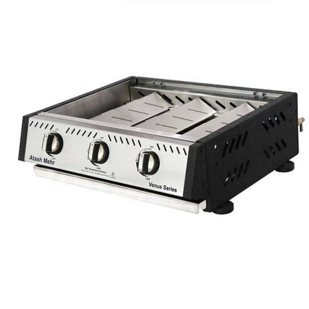 کباب پز گازی فولادی آتش مهر مدل ونوس 60