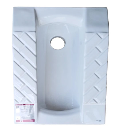 توالت زمینی سرامیکی گاتریا مدل DKM آجری